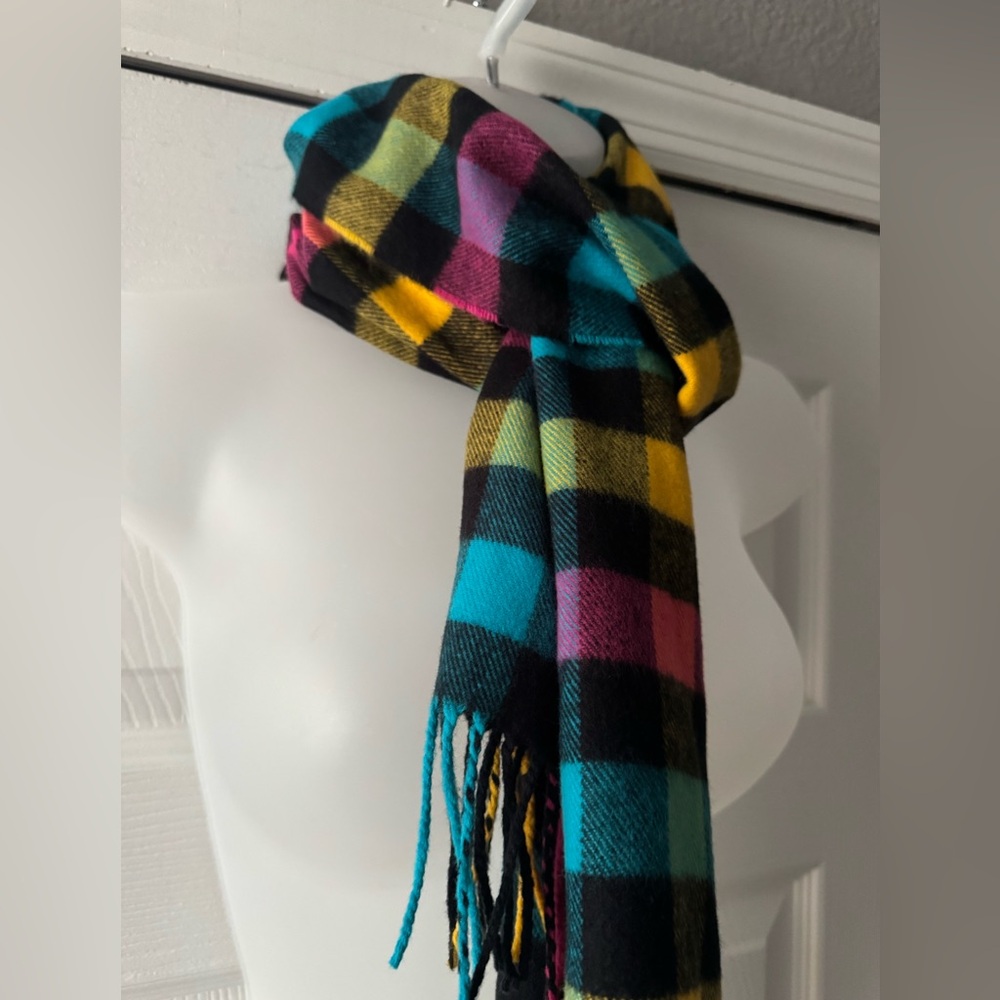 🌷Colorful Checked Pattern Scarf - Picture 3 of 5